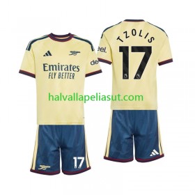 Jalkapallo Pelipaidat/Peliasut Arsenal Christos Tzolis 17 Lasten Kolmaspaita 2026-2027 Lyhythihainen